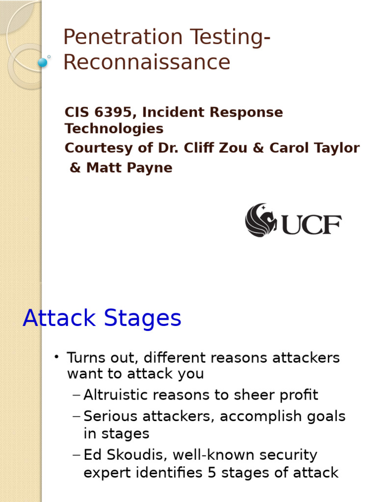 Reconnaissance in Penetration Testing | PDF | World Wide Web | Internet ...