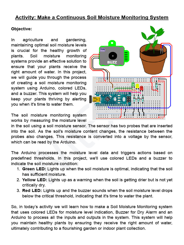 Build a Soil Moisture Monitor System | PDF | Arduino | Soil