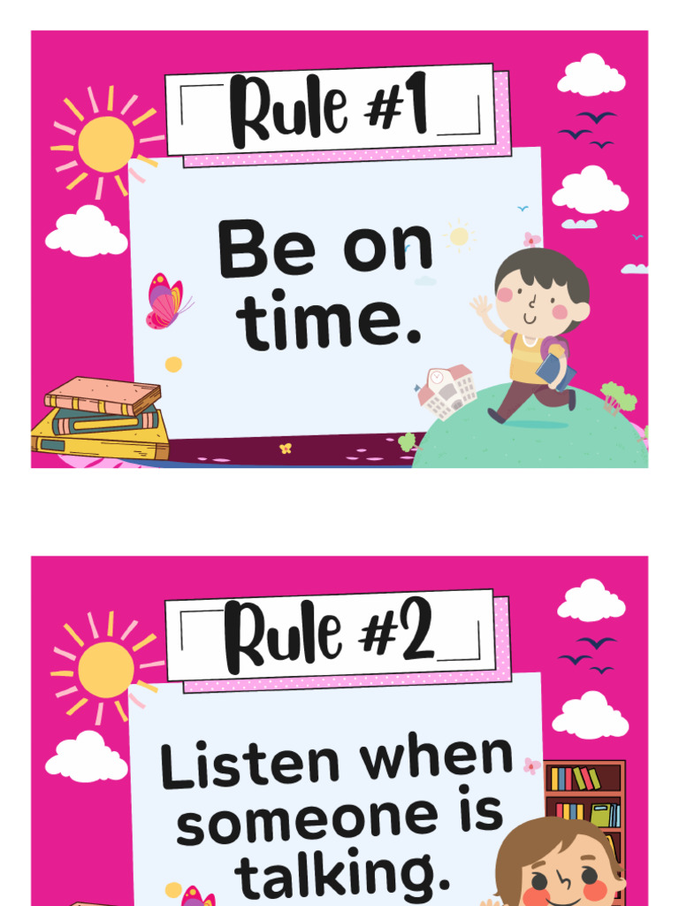 Classroom Rules | PDF