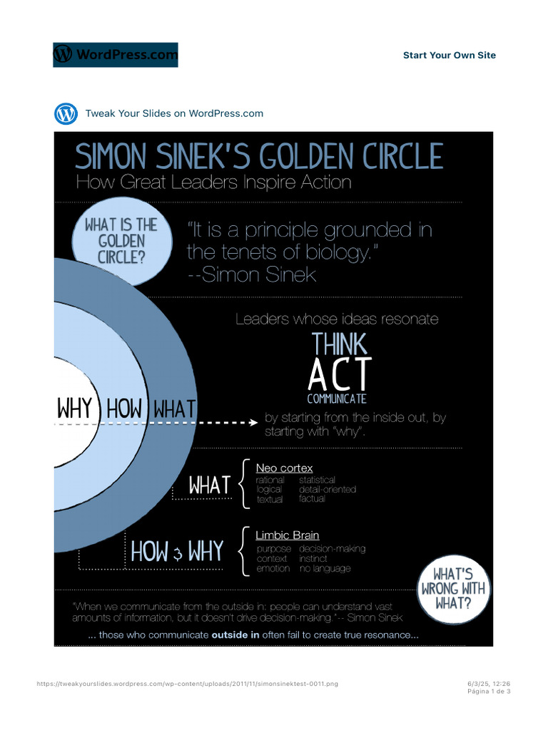 Understanding Simon Sinek's Golden Circle | PDF