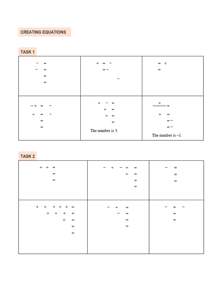 Creating Equations SOLUTIONS | PDF | Elementary Geometry | Euclidean ...