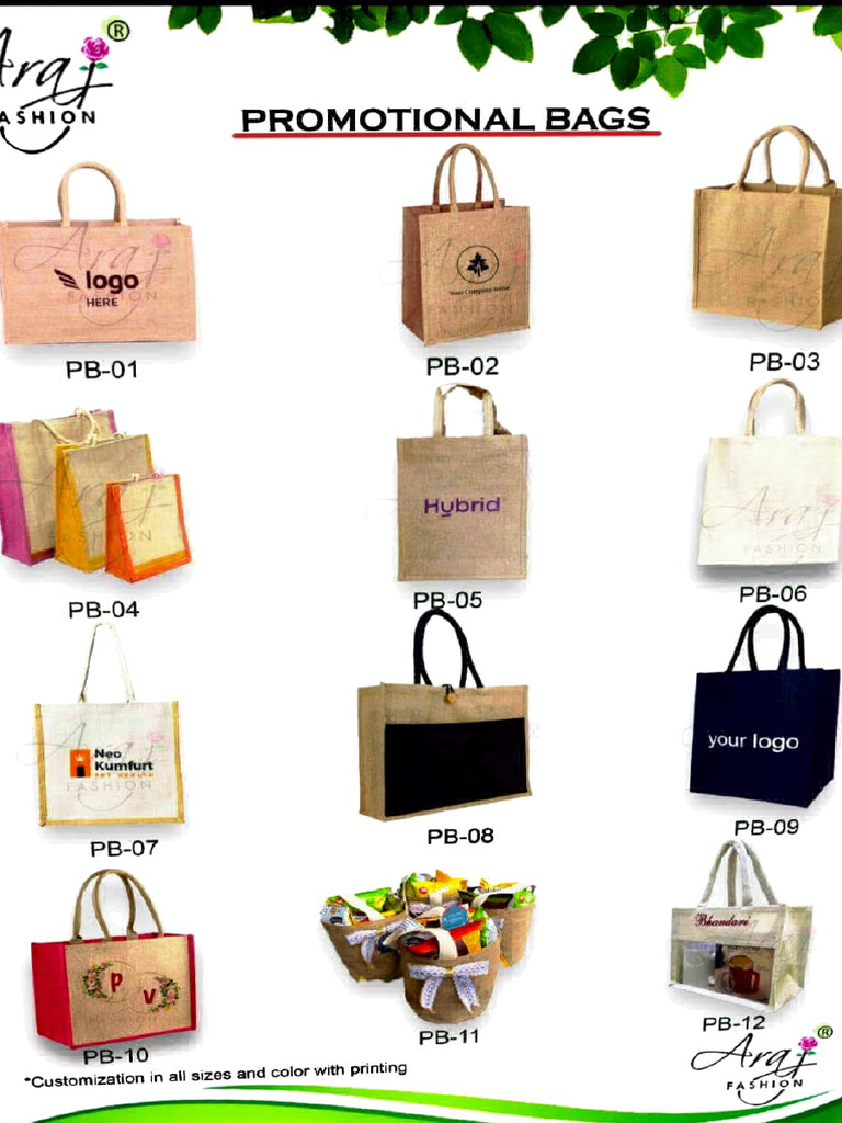 Customizable Promotional Bags Collection | PDF