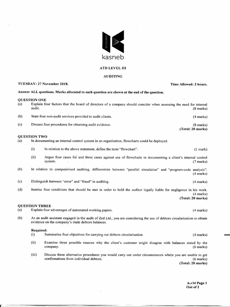 AD34 Auditing | PDF