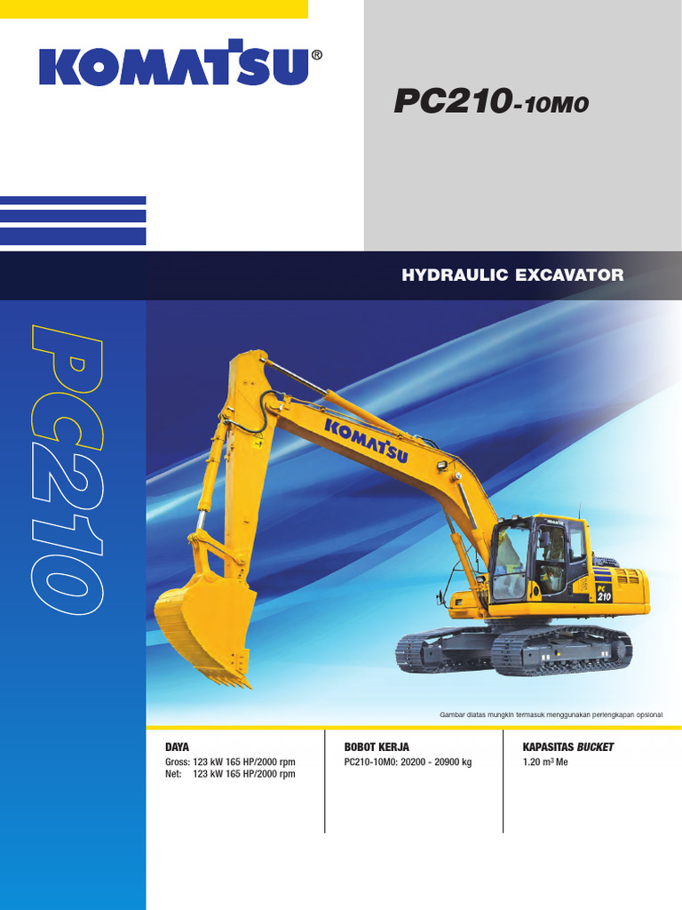 Spesifikasi Excavator PC 210-10M0 | PDF