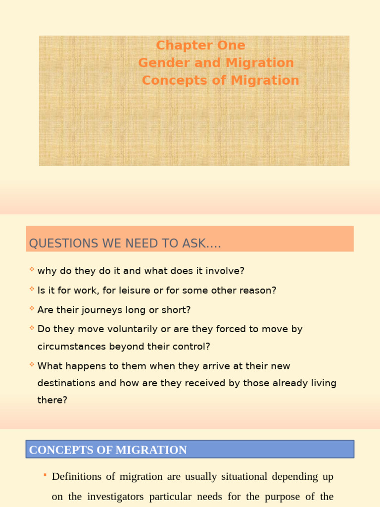 Understanding Migration Concepts | PDF | Human Migration | Immigration