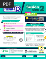 Cuadernillo Filtrado Icfes 2025 - 1 - Segunda Sesion - Exámenes S | PDF