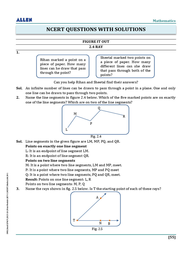 6th Maths Lines+and+Angles | PDF | Angle | Trigonometry