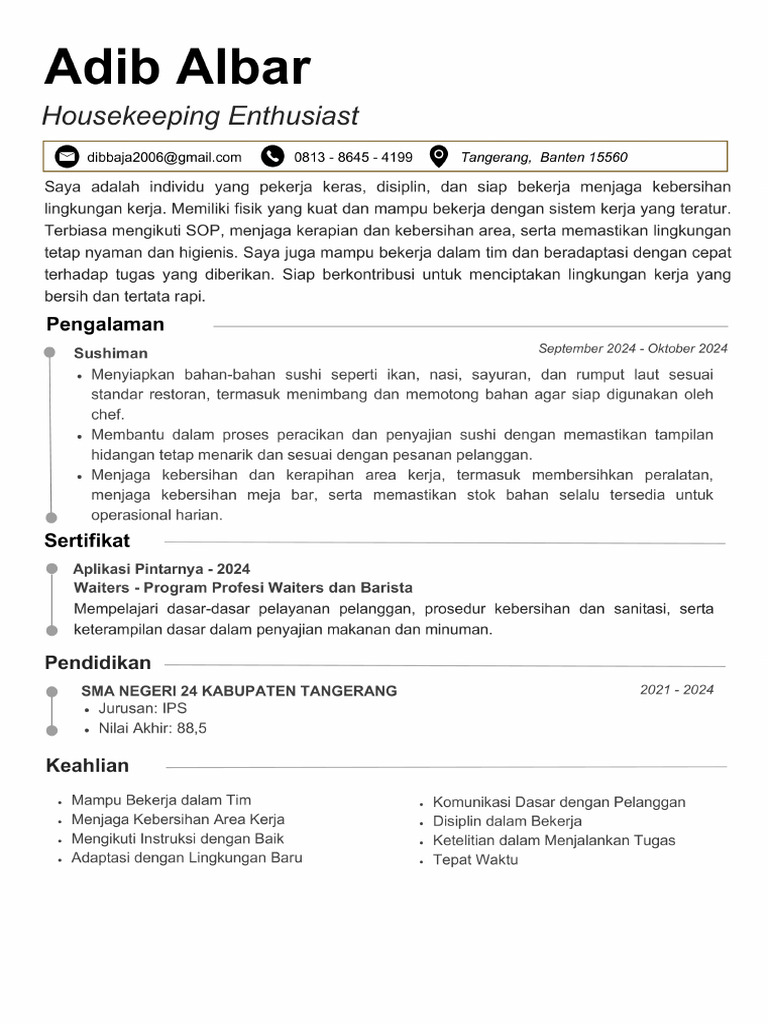 Adib Albar CV-4 | PDF