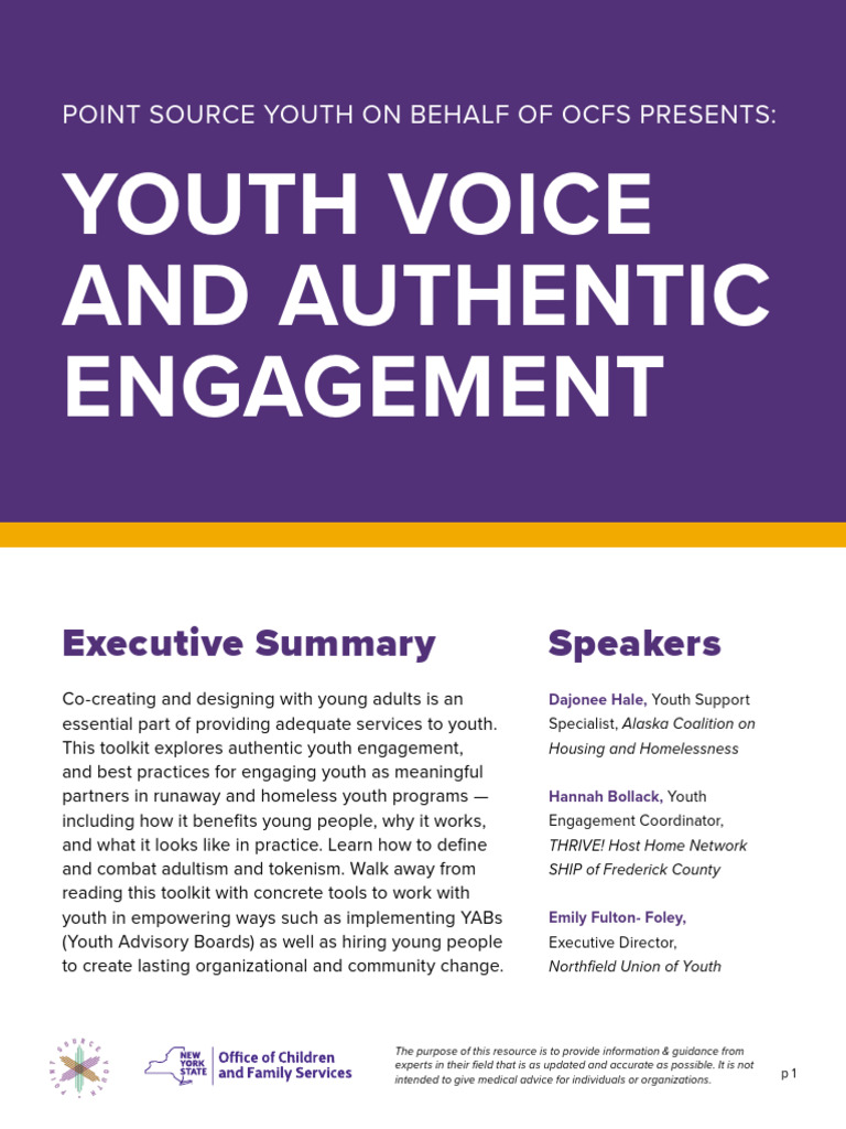 Youth Engagement Toolkit for Services | PDF | Policy | Employment