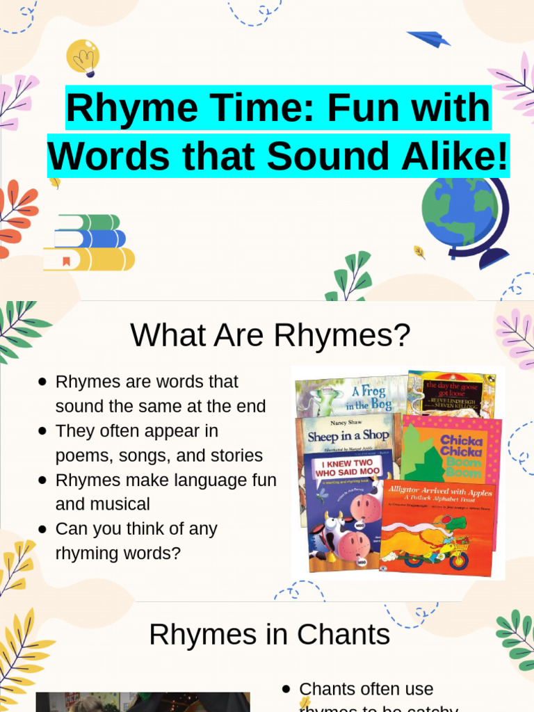 Rhyming Chants for Grade 2 Fun | PDF