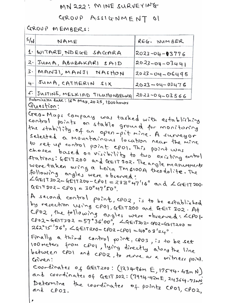 Group Assignment 01 MN 222 | PDF