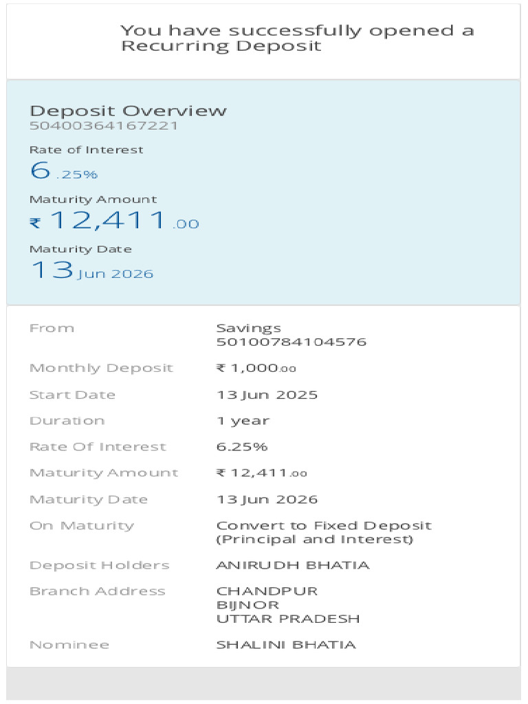 Open Deposits - 13062025 | PDF