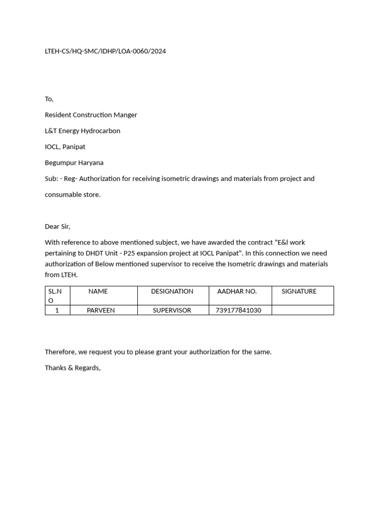 Authorization Request for Isometric Drawings | PDF