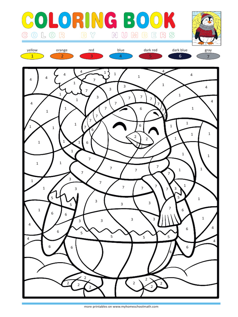 Color-Coded Number Chart Printable | PDF | Color | Visual Perception