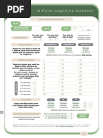 Avaliação Cognitiva: 10-CS | PDF