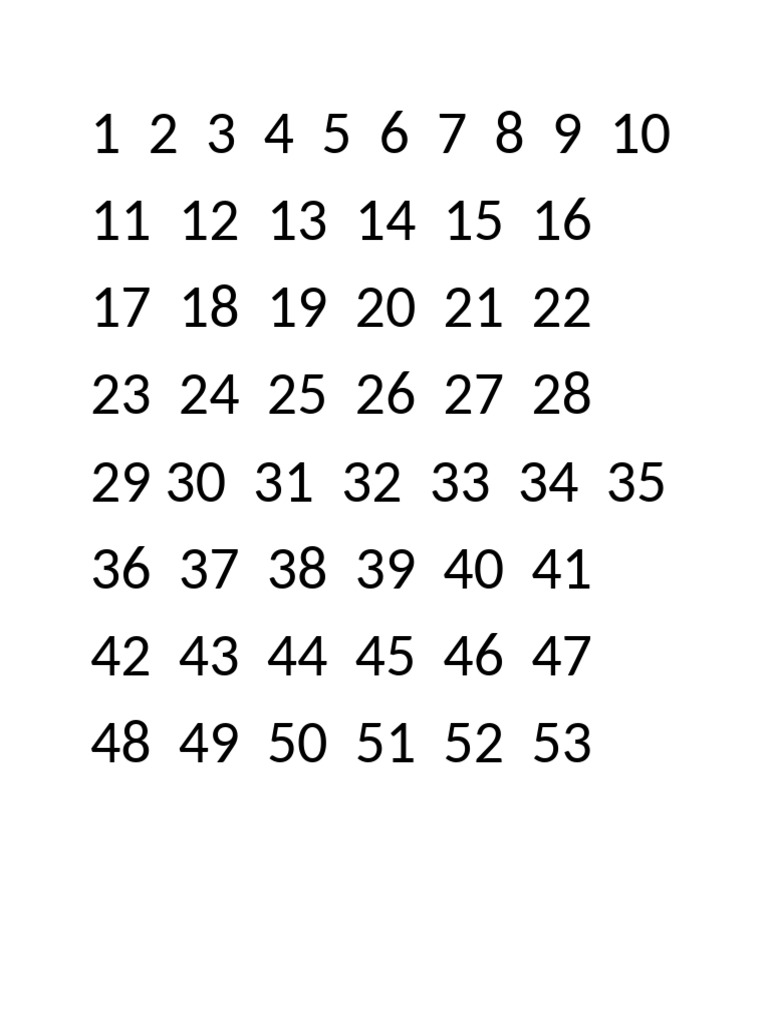Unique Number Sequence Analysis | PDF