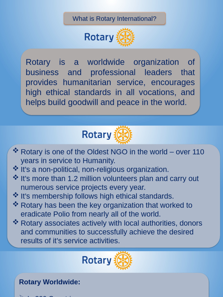 Overview of Rotary International's Impact | PDF
