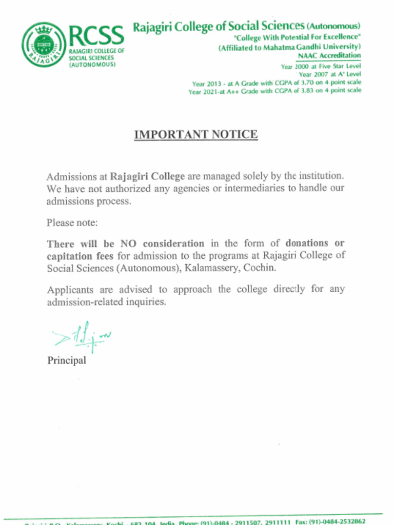 RCSS Notice | PDF