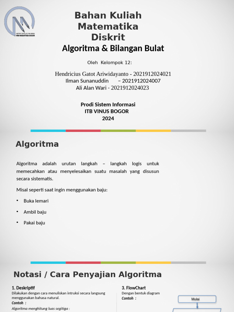 Algoritma dan Bilangan Bulat Dasar | PDF