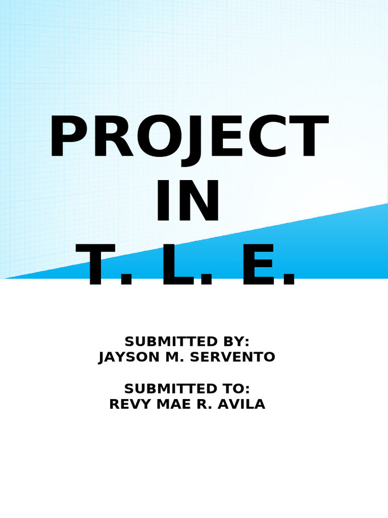 Essential Tools for TLE Projects | PDF