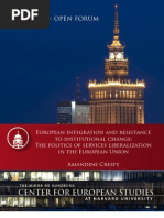 European integration and resistance to institutional change