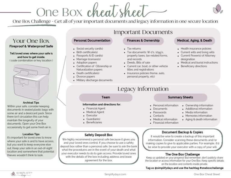 One Box | PDF