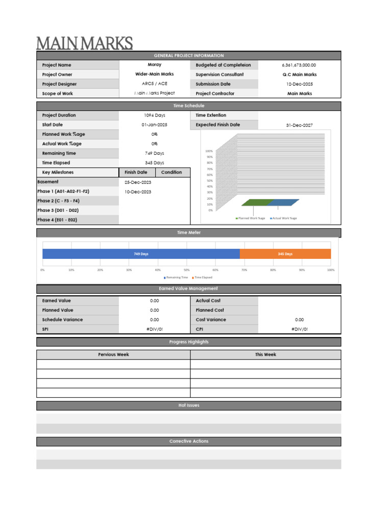 Project Status and Financial Overview | PDF | Business | Analysis