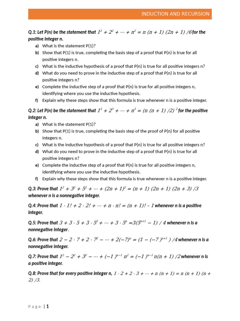 Induction Proofs for Integer Divisibility | PDF | Mathematical Proof ...