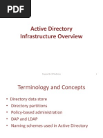 Active Directory Infrastructure Overview: 1 Prepared By: Mtguillermo