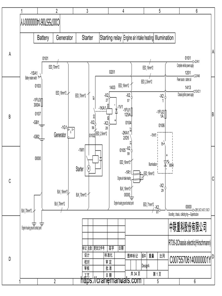 Zoomlion Electric RT35 Crane | PDF