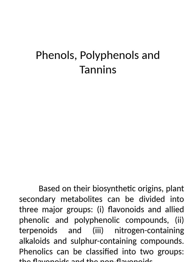 Flavonoids and Polyphenols Explained | PDF | Polyphenol | Flavonoid