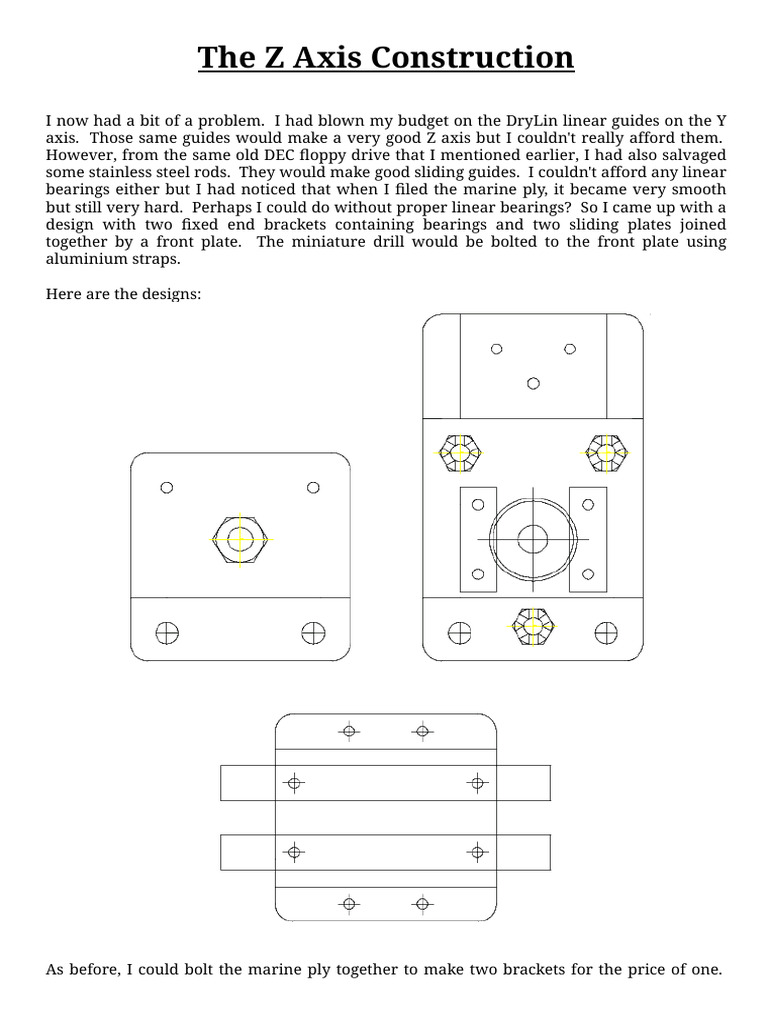 DIY Z Axis Construction Guide | PDF | Manufactured Goods