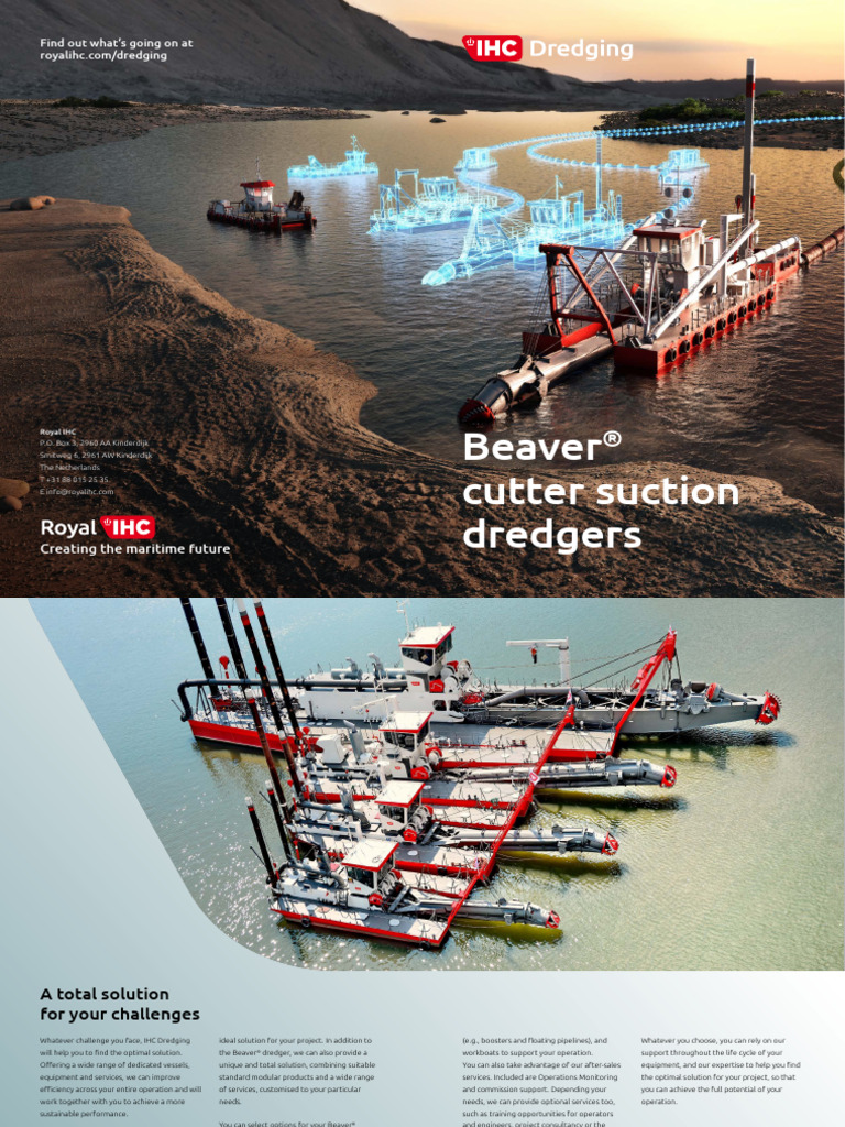 Beaver® Cutter Suction Dredger Specs | PDF | Dredging | Sand