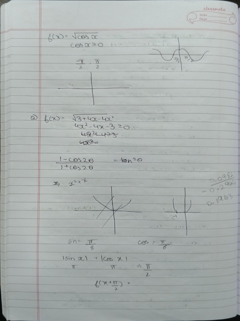 Maths Notes - Inverse Trigonometric Functions | PDF