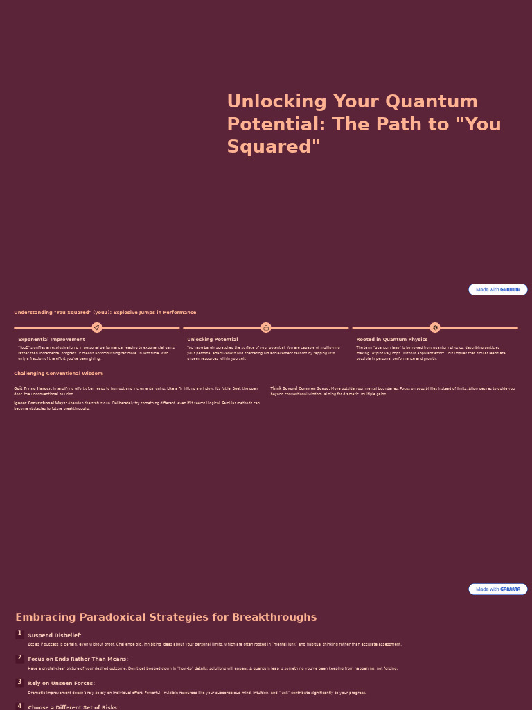 Unlock Your Quantum Potential Today | PDF