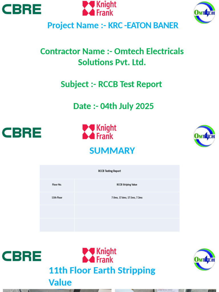 RCCB Testing Report | PDF
