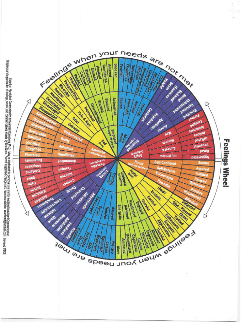 Feelings Wheel Detail | PDF