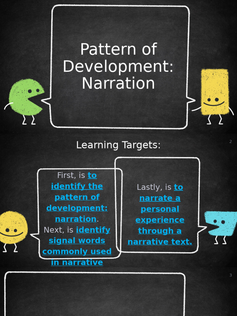 Pattern of Development - Narration | PDF | Blue | Color
