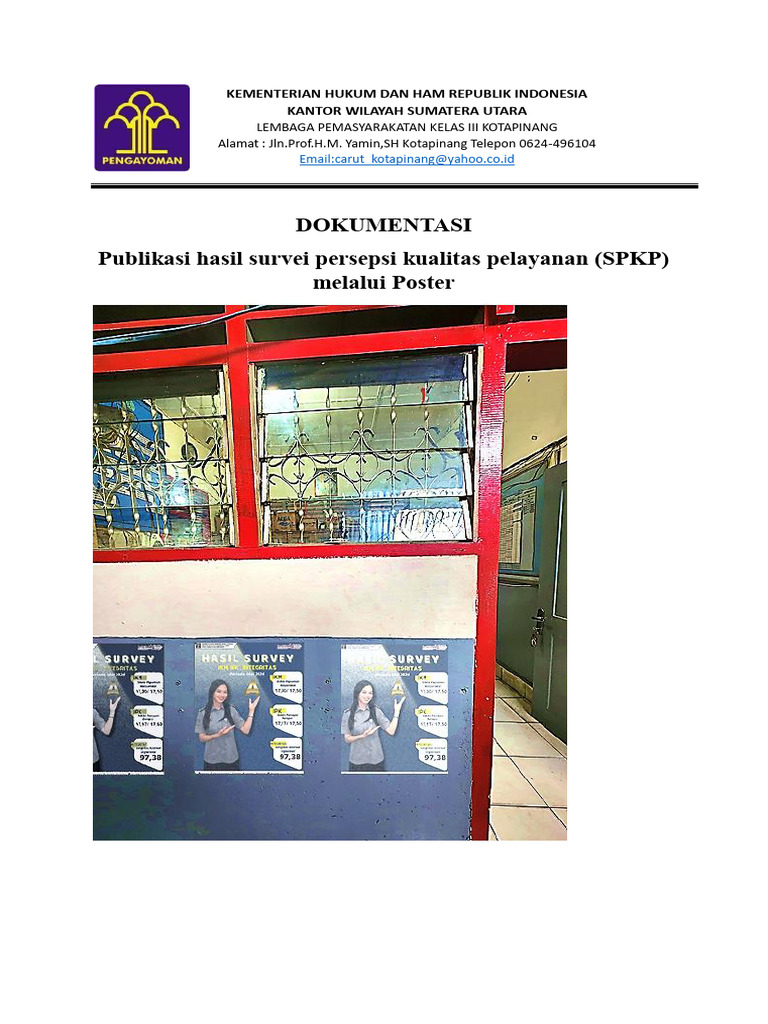 Survei Persepsi Kualitas Pelayanan SPKP | PDF