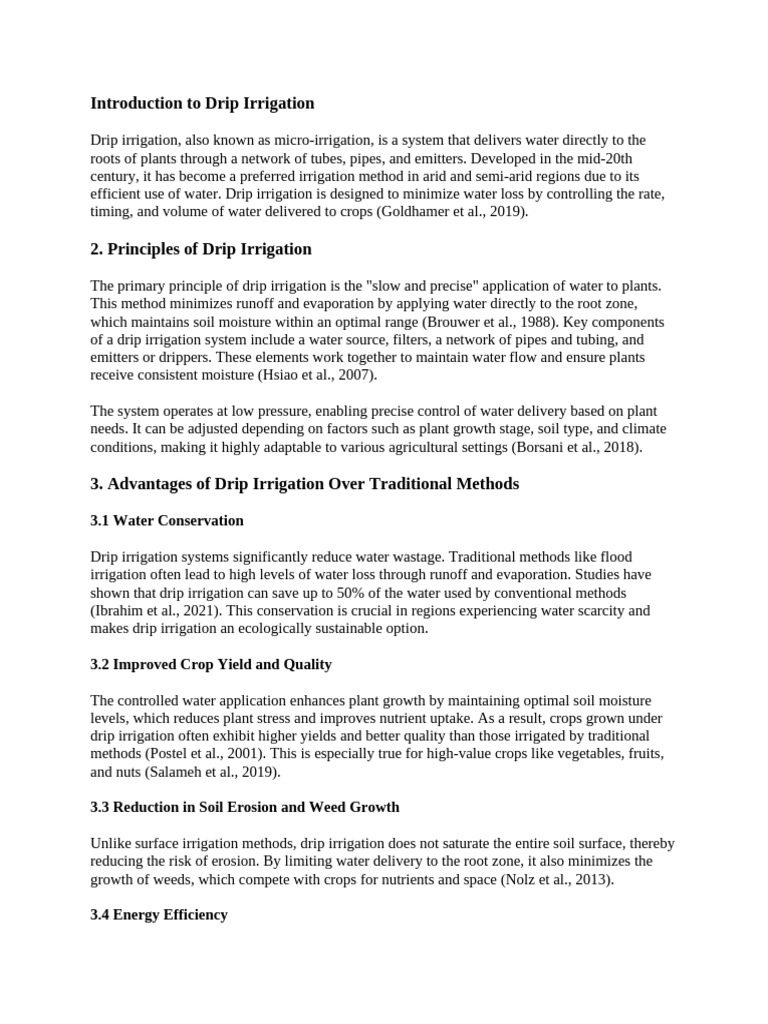 Introduction to Drip Irrigation Systems | PDF | Irrigation ...
