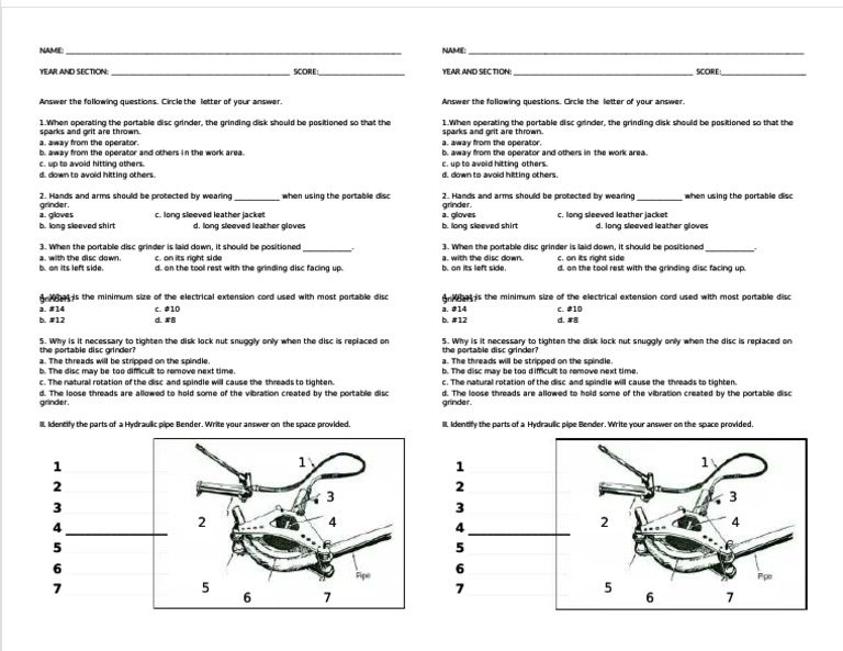 Portable Disc Grinder Safety Guide | PDF | Grinding (Abrasive Cutting ...