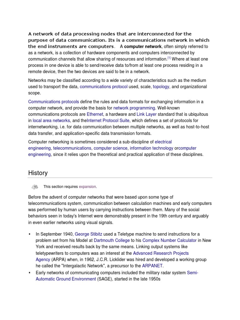 Overview of Computer Networking Basics | PDF | Telecommunication ...
