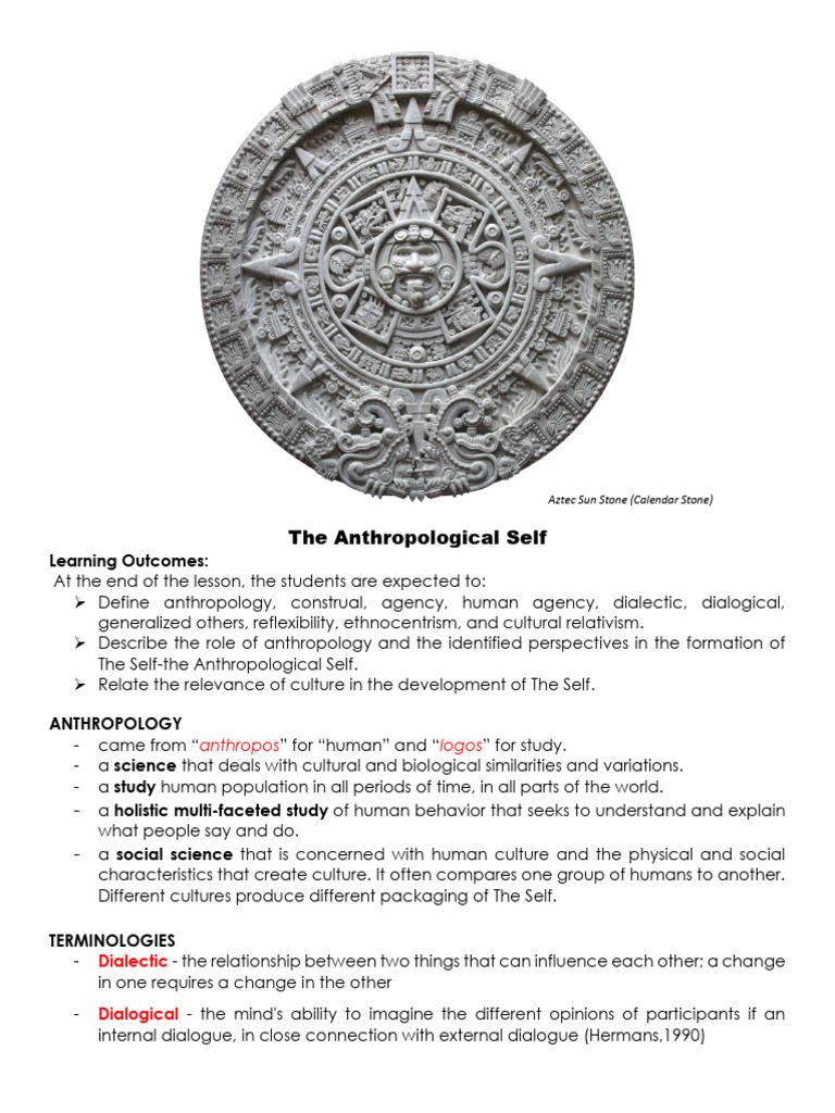 The Anthropological Self | PDF | Anthropology | Identity (Social Science)