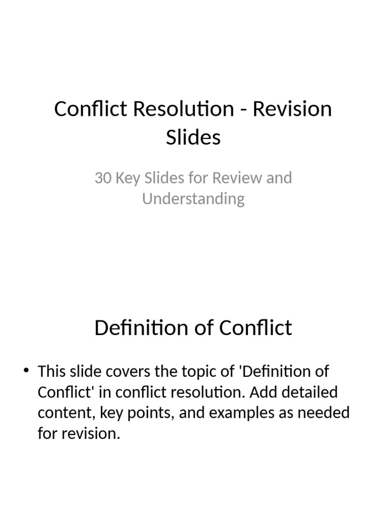 Understanding Conflict Resolution | PDF | Mediation | Conflict Resolution