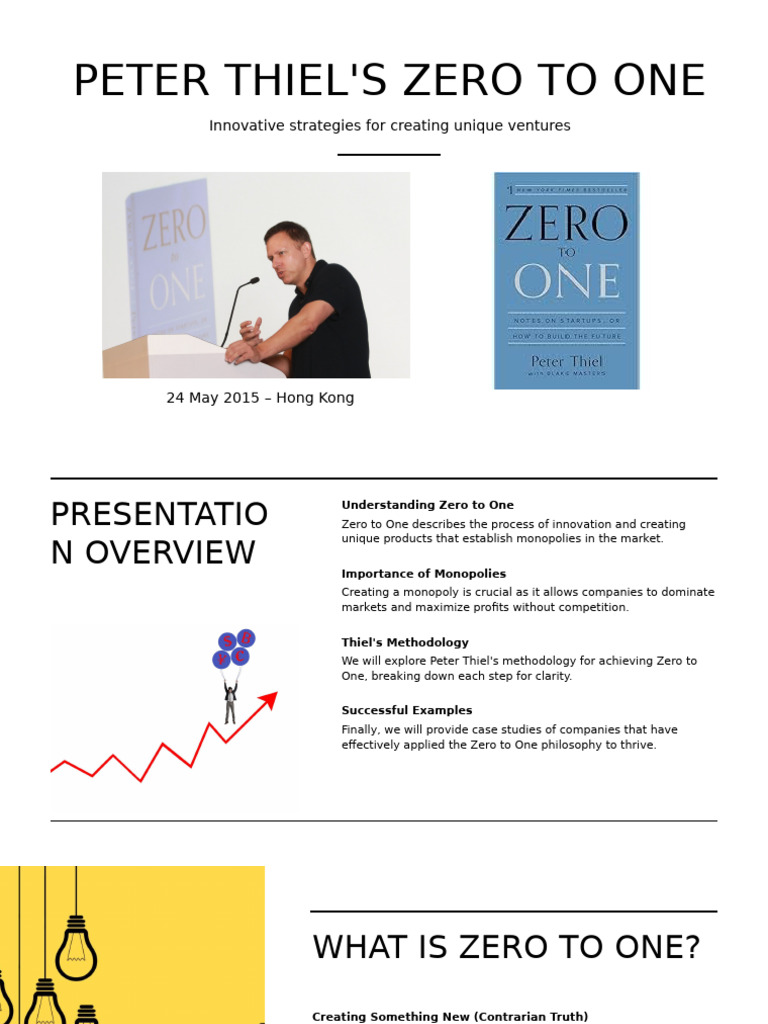 Peter Thiel Zero To One | PDF | Monopoly | Market (Economics)