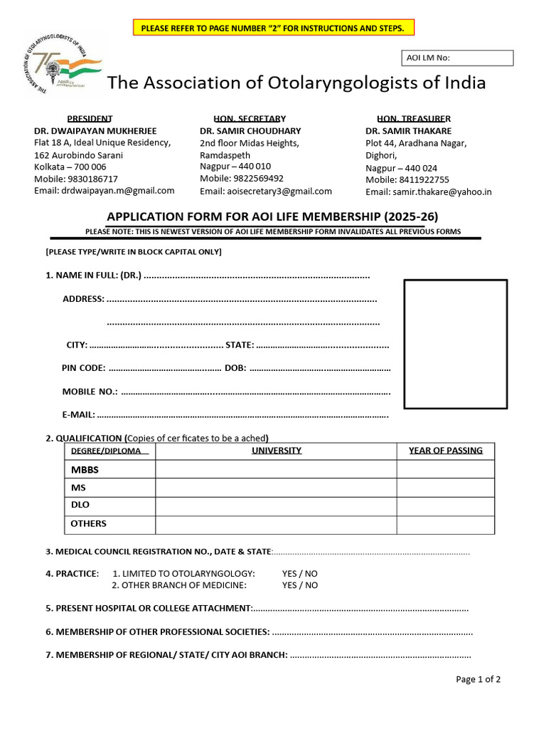 Aoi LM Form New 2025 26 | PDF | Banking | Financial Services