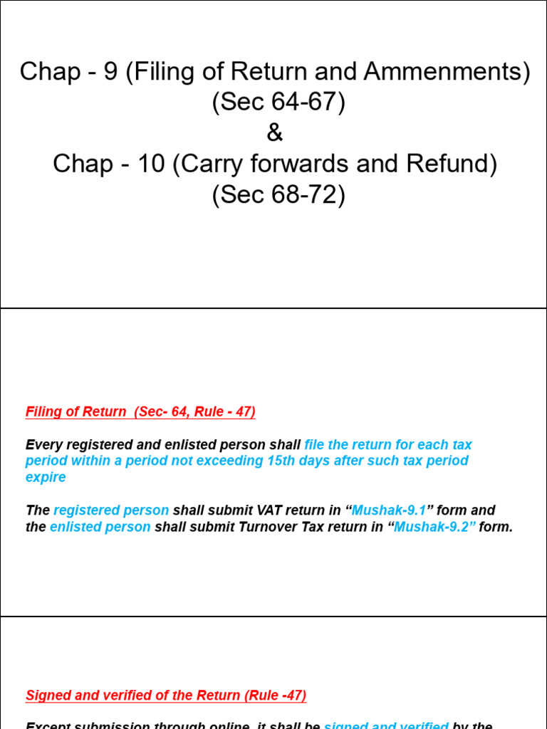 VAT Return Filing and Refund Process | PDF | Tax Refund | Value Added Tax