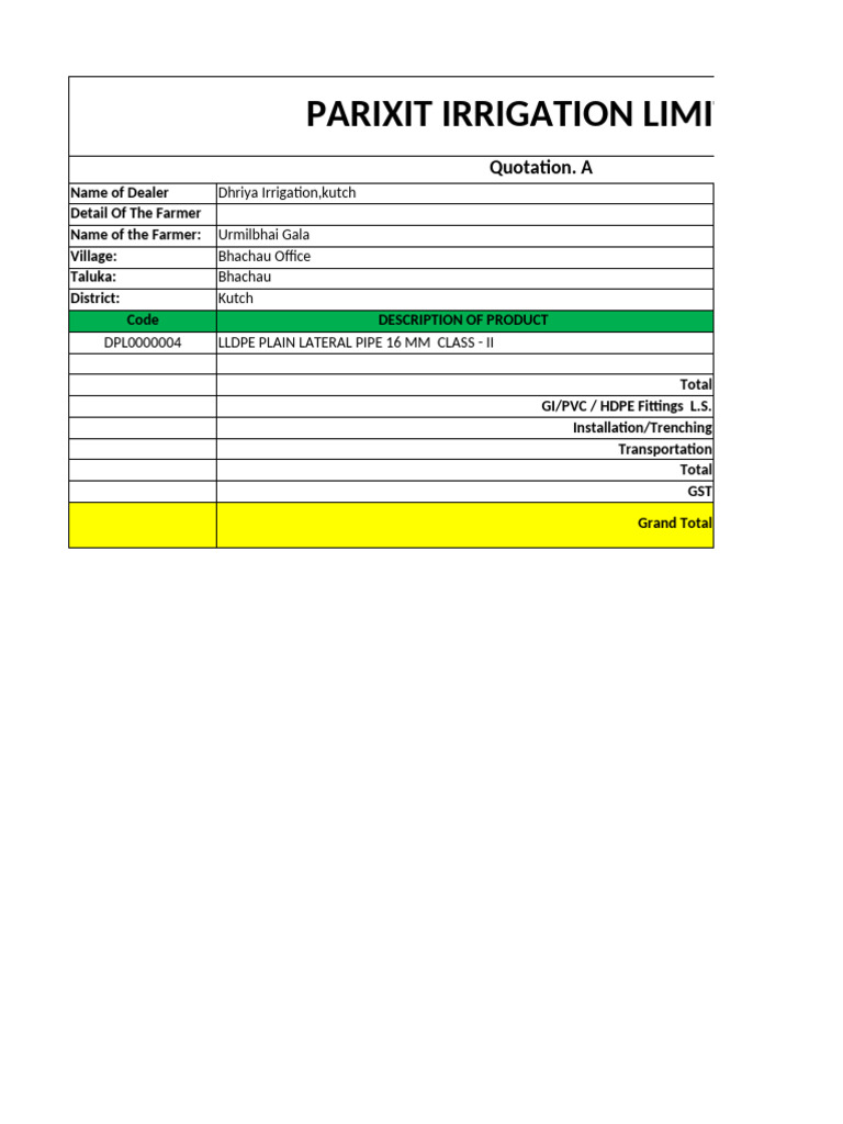 Cash Carry Order | PDF