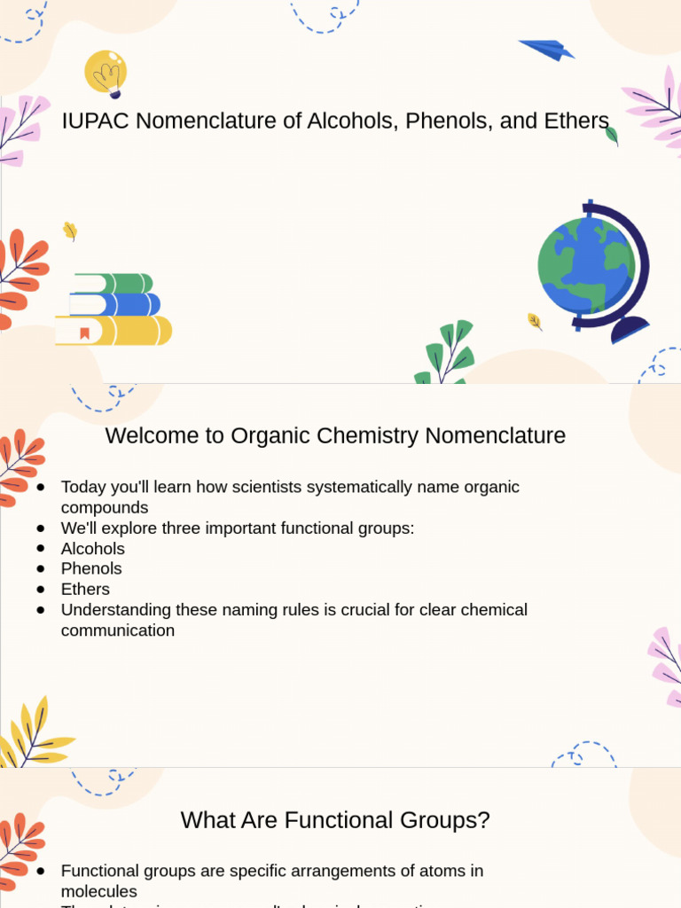 Presentation - 12th Grade | PDF | Functional Group | Ether