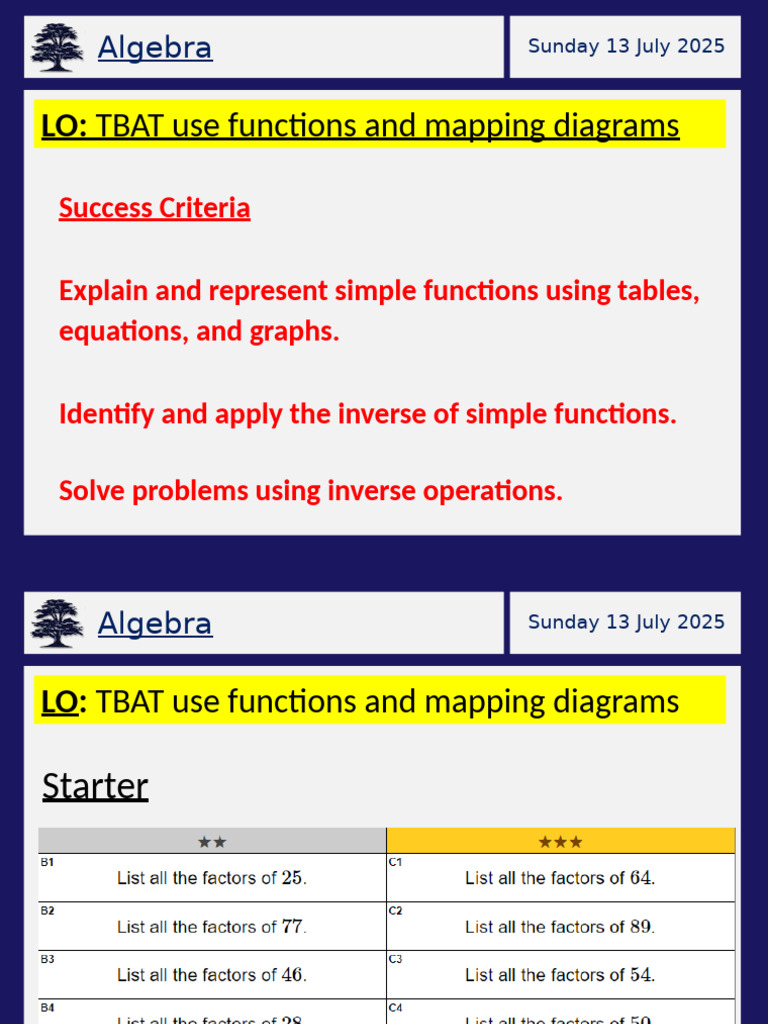 Understanding Functions and Mapping Diagrams | PDF | Function ...